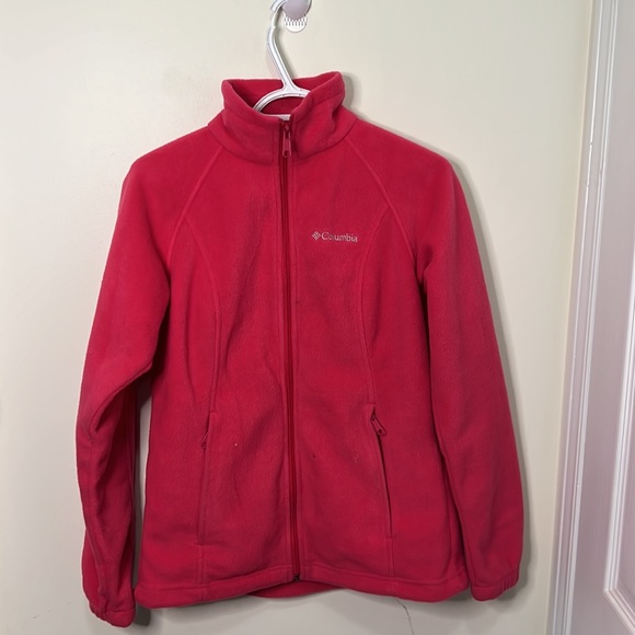 Columbia Pink High Neck Fleece Jacket Size Small - Picture 7 of 11